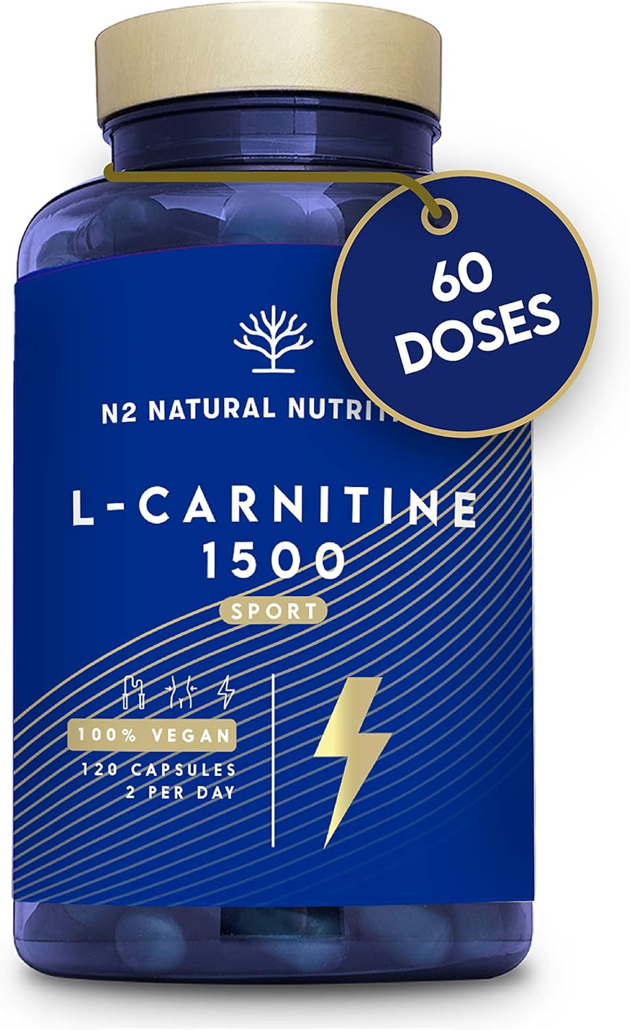 L-CARNITINE 1500 Capsules High Strength. Enhanced Performance. 120 Plant-Based Capsules Definition Phase. Vegan Certified. EU